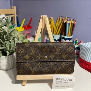 Preloved Authentic LV Monogram Long Wallet